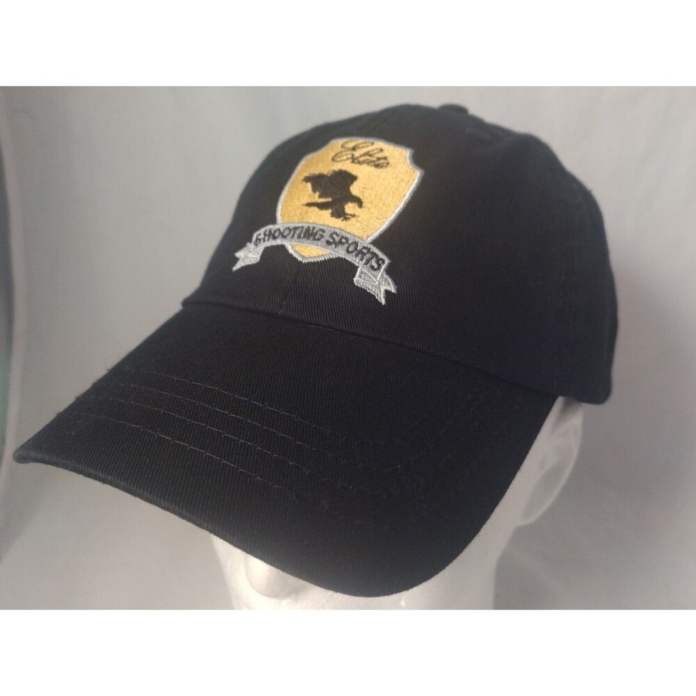 Elite Shooting Sports Adjustable Strapback Black Hat/Cap by Port Authority-NEW!